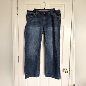 Seven7 Men's denim blue jeans straight leg